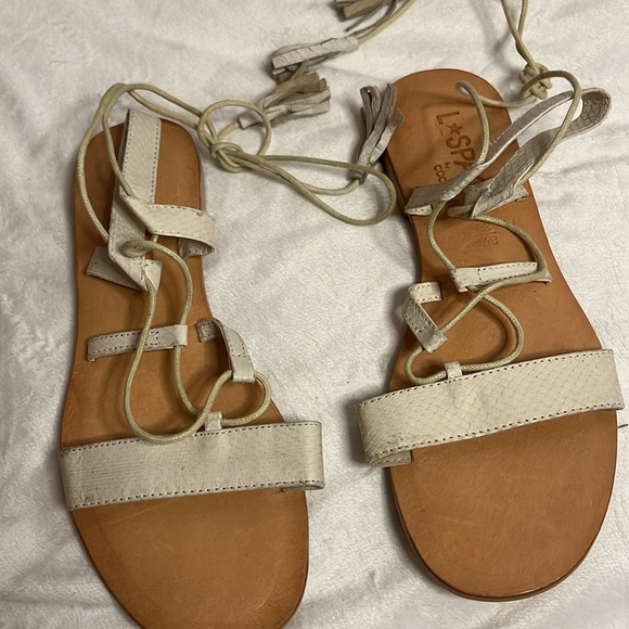 NWOT l space by coco belle lace up sandals - Picture 5 of 9